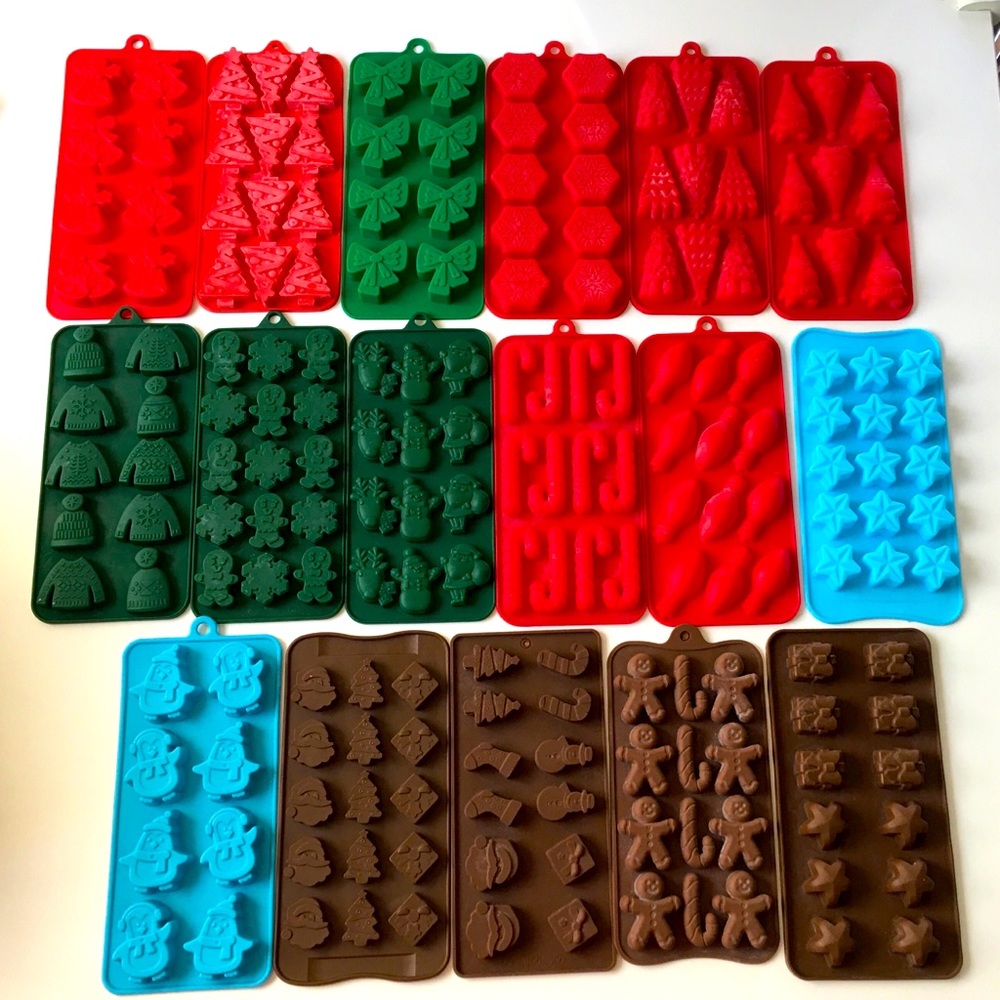 Silicone Molds-Christmas- for wax melts, candles or soaps